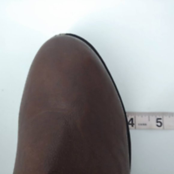 Lane Bryant Womens Riding Boots Brown Knee High Low Heels Side Zip Up Buckle 9 W - Picture 7 of 12